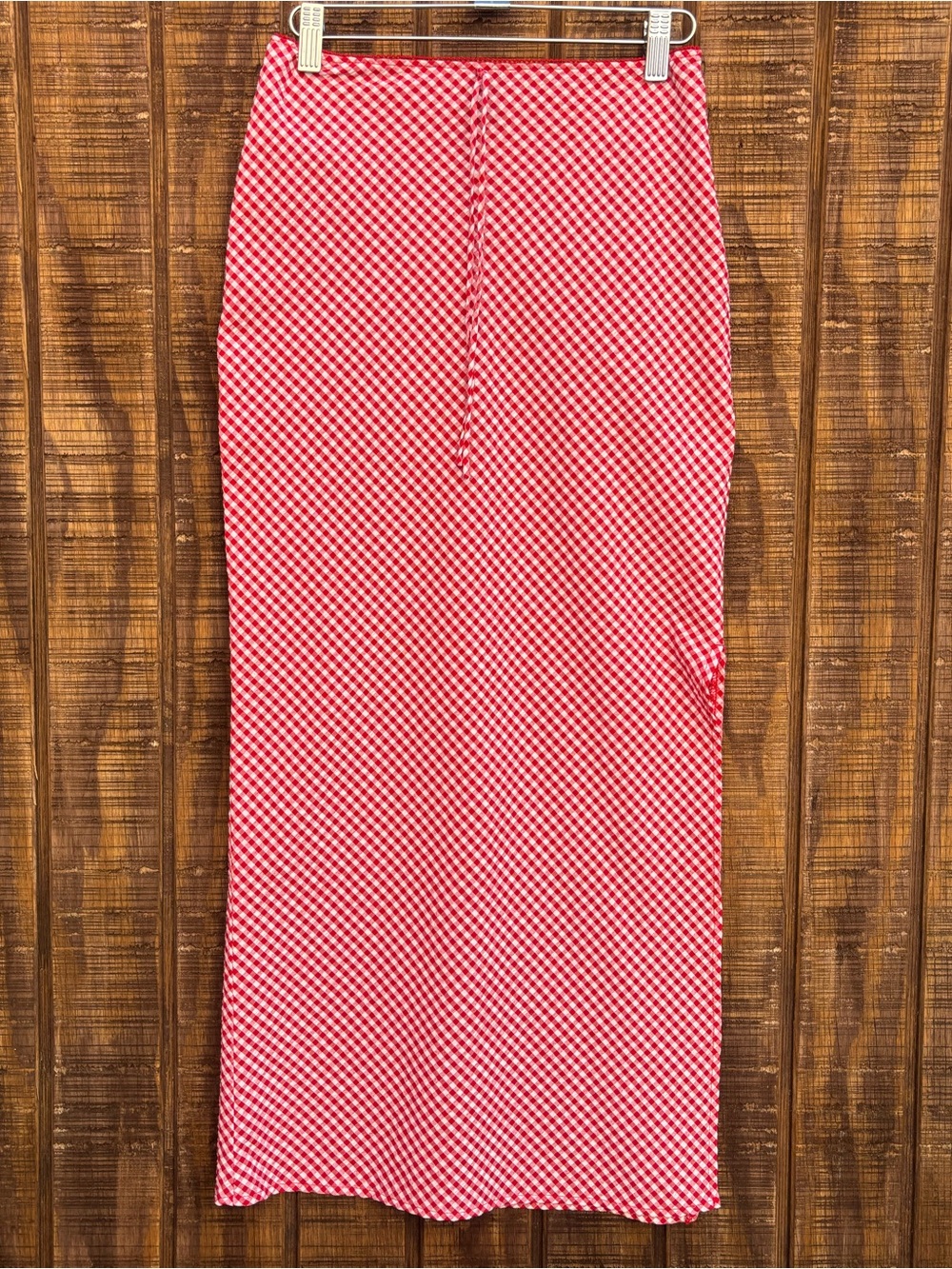 Wild Fable Red And White Gingham Long Skirt